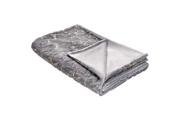 Pledd Godavari Grå/gull, 150x200 cm