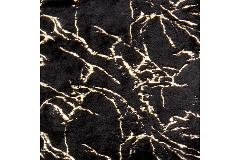 Pledd Godavari Svart/gull, 130x180 cm - Svart/gull, 130x180 cm - Tekstiler - Pute & pledd - Tepper & pledd