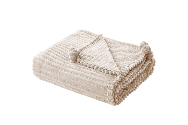 Pledd Kaweri Beige - Beige - Tekstiler - Pute & pledd - Tepper & pledd