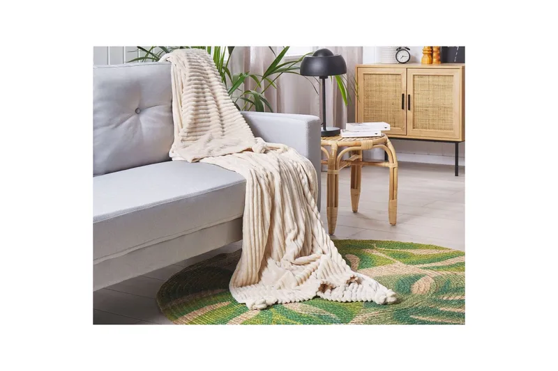 Pledd Kaweri Beige - Beige - Tekstiler - Pute & pledd - Tepper & pledd