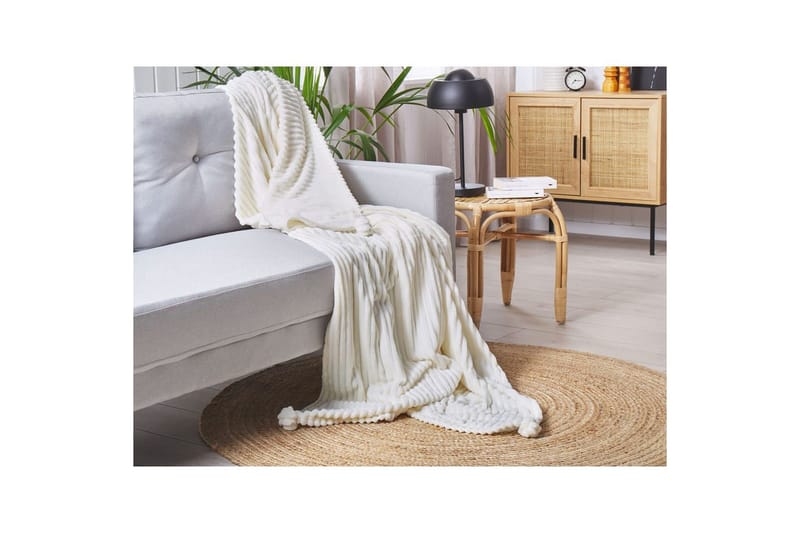 Pledd Kaweri Hvit - Hvit - Tekstiler - Pute & pledd - Tepper & pledd