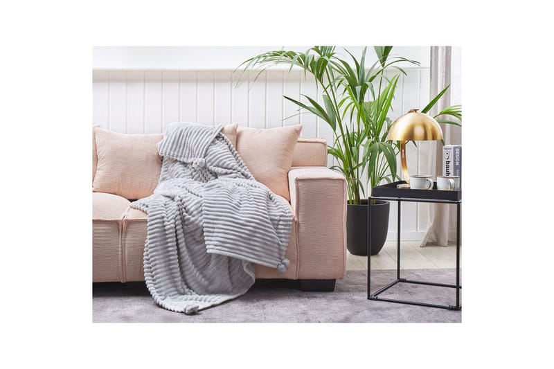 Pledd Kaweri Lys grå - Lys grå - Tekstiler - Pute & pledd - Tepper & pledd