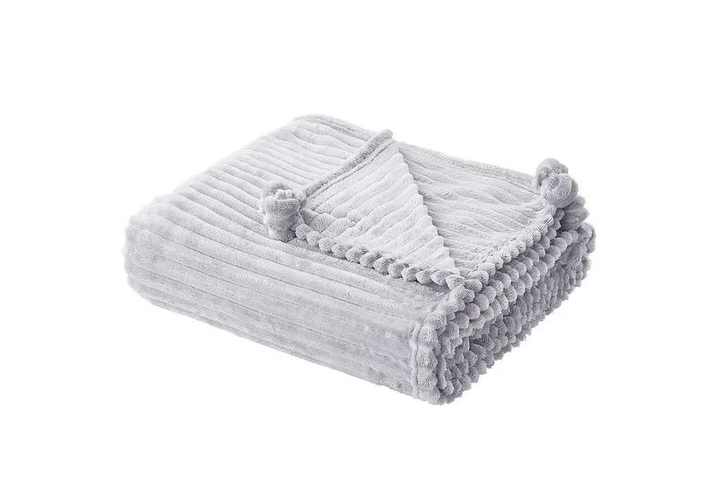 Pledd Kaweri Lys grå - Lys grå - Tekstiler - Pute & pledd - Tepper & pledd