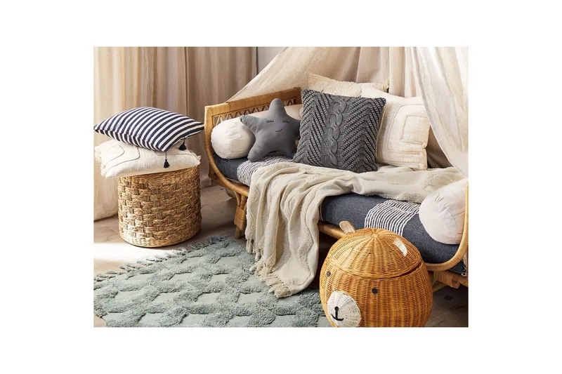 Pledd Khari Beige - Beige - Tekstiler - Pute & pledd - Tepper & pledd