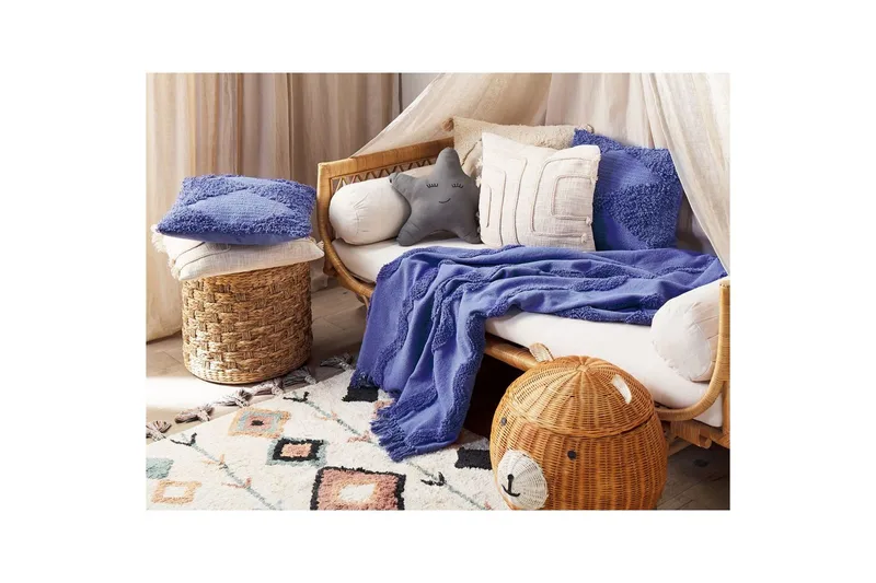 Pledd Khari Fiolett - Fiolett - Tekstiler - Pute & pledd - Tepper & pledd