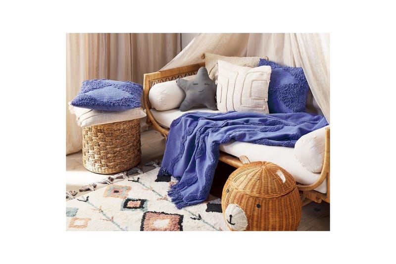 Pledd Khari Fiolett - Fiolett - Tekstiler - Pute & pledd - Tepper & pledd