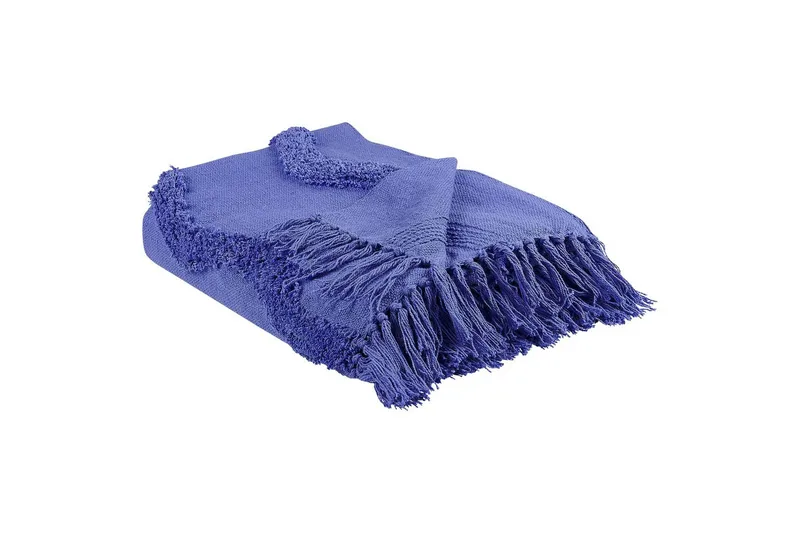 Pledd Khari Fiolett - Fiolett - Tekstiler - Pute & pledd - Tepper & pledd