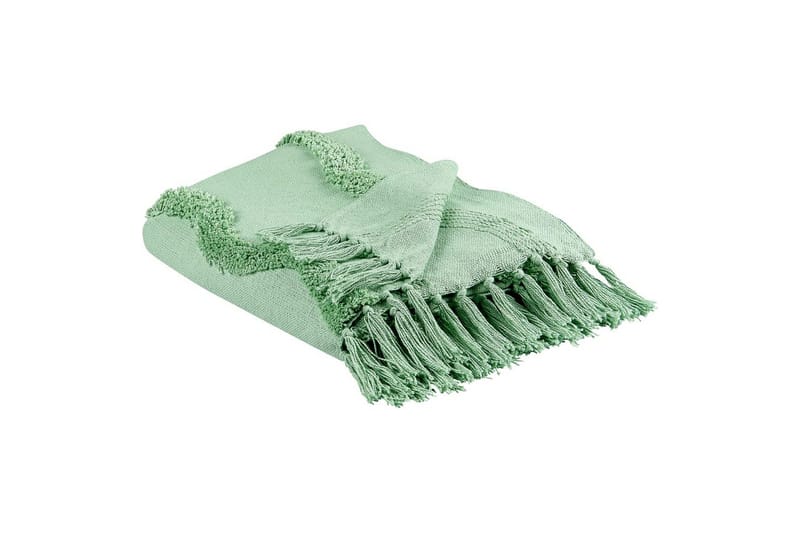 Pledd Khari Grønn - Grønn - Tekstiler - Pute & pledd - Tepper & pledd