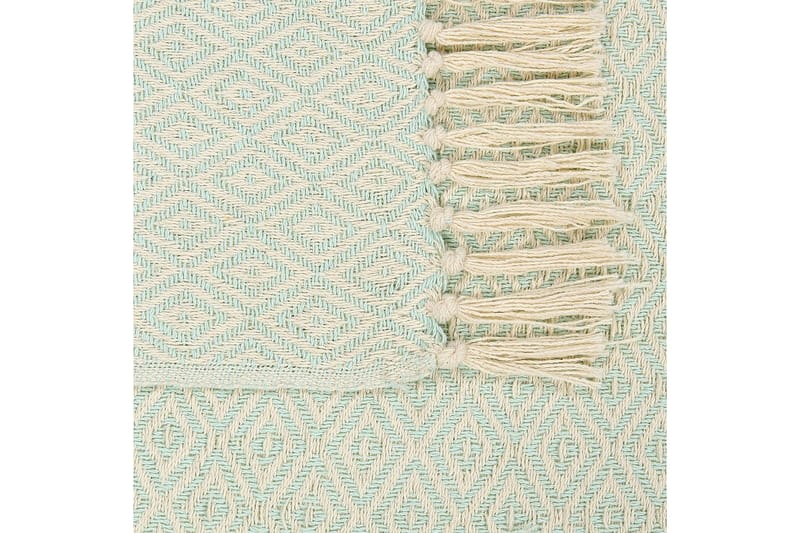 Pledd Mityal Grønn/beige - Grønn/beige - Tekstiler - Pute & pledd - Tepper & pledd