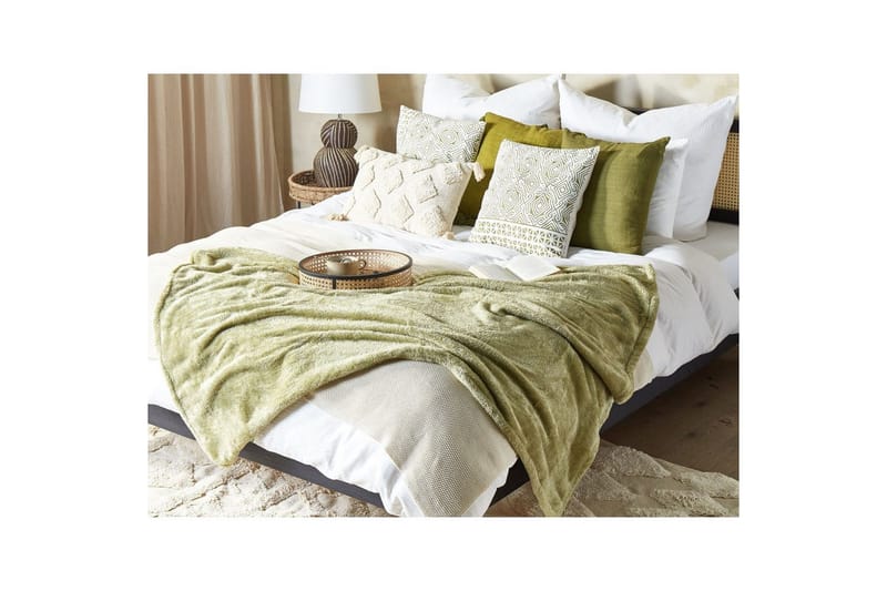 Pledd Namdu Grønn - Grønn - Tekstiler - Pute & pledd - Tepper & pledd