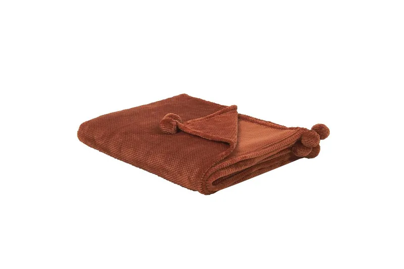 Pledd Saitler Brun, 200x220 cm - Brun, 200x220 cm - Tekstiler - Pute & pledd - Tepper & pledd