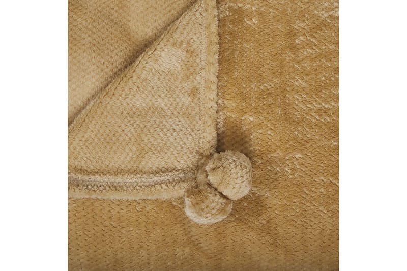 Pledd Saitler Gul, 200x220 cm - Gul, 200x220 cm - Tekstiler - Pute & pledd - Tepper & pledd
