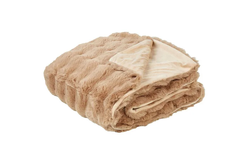 Pledd Salka Brun, 150x200 cm - Brun, 150x200 cm - Tekstiler - Pute & pledd - Tepper & pledd