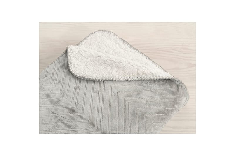 Pledd Sherpa 130 x 170 cm Grå - Grå - Tekstiler - Pute & pledd - Tepper & pledd