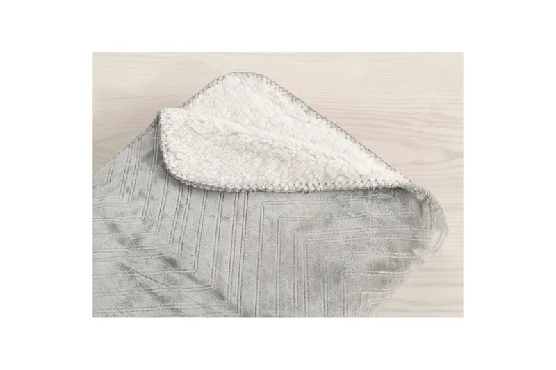 Pledd Sherpa 130 x 170 cm - Grå - Tekstiler - Pute & pledd - Tepper & pledd