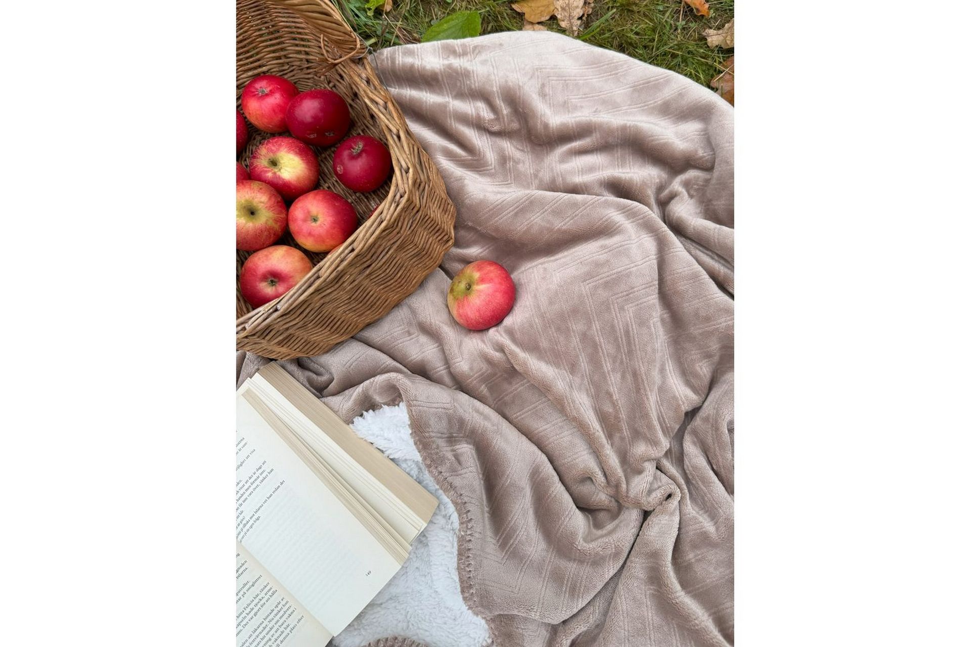 Pledd Sherpa 130 x 170 cm Lin - Lin - Tekstiler - Pute & pledd - Tepper & pledd