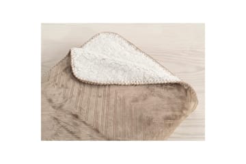 Pledd Sherpa 130 x 170 cm Lin - Lin - Tekstiler - Pute & pledd - Tepper & pledd