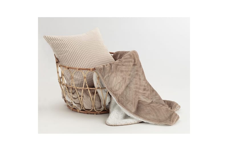 Pledd Sherpa 130 x 170 cm - Lin - Tekstiler - Pute & pledd - Tepper & pledd