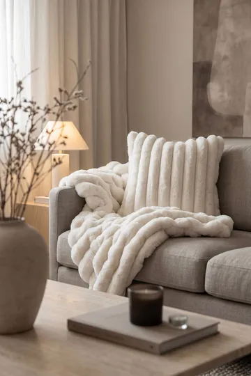 Pledd Soho 150x220 cm - Crème - Tekstiler - Pute & pledd - Tepper & pledd
