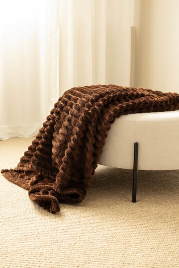 Pledd Stripe 130x170 cm - Brun - Tekstiler - Pute & pledd - Tepper & pledd
