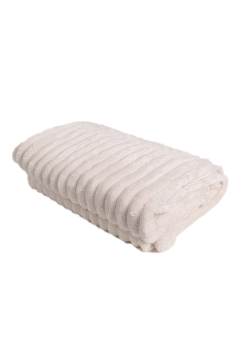Pledd Stripe 130x170 cm - Crème - Tekstiler - Pute & pledd - Tepper & pledd