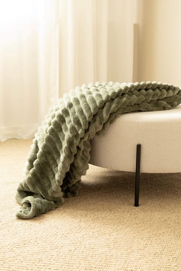 Pledd Stripe 130x170 cm - Grønn - Tekstiler - Pute & pledd - Tepper & pledd