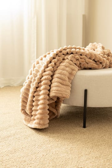 Pledd Stripe 130x170 cm - Karamell - Tekstiler - Pute & pledd - Tepper & pledd