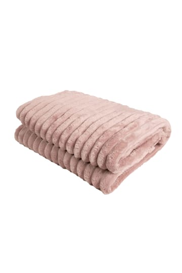 Pledd Stripe 130x170 cm - Støvrosa - Tekstiler - Pute & pledd - Tepper & pledd
