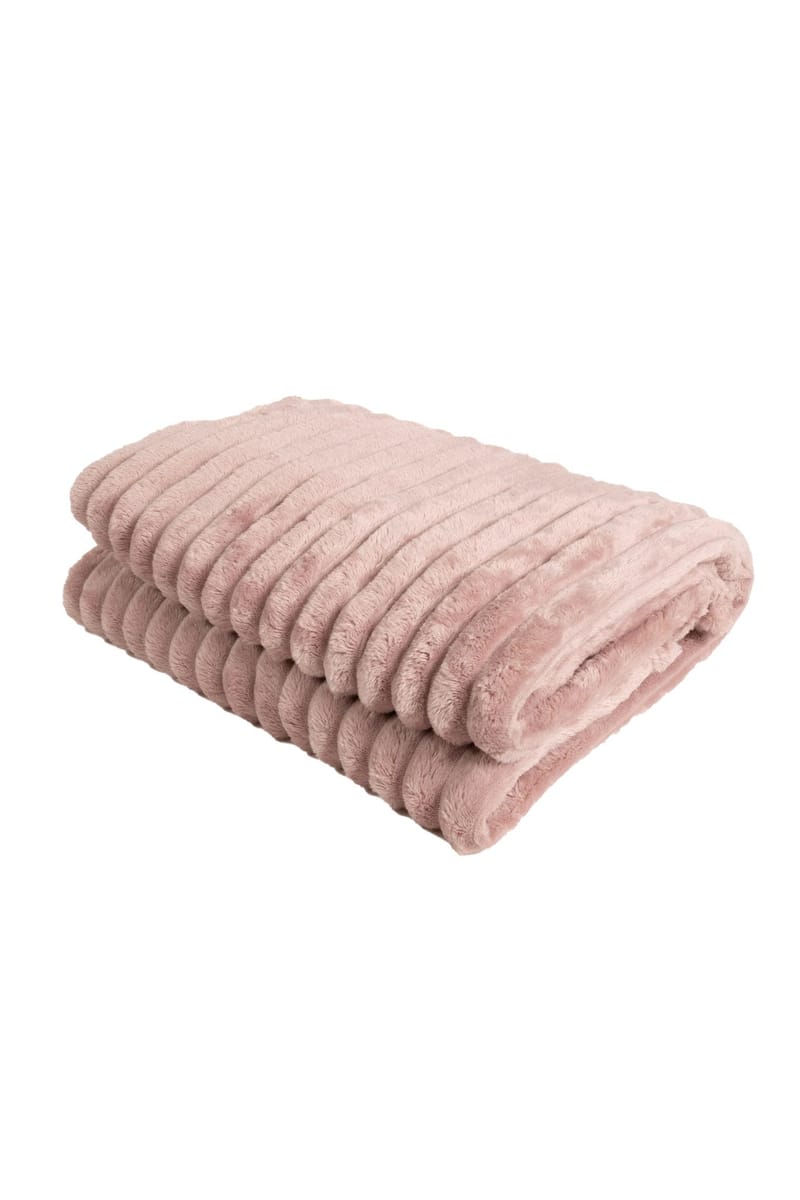 Pledd Stripe 130x170 cm - Støvrosa - Tekstiler - Pute & pledd - Tepper & pledd