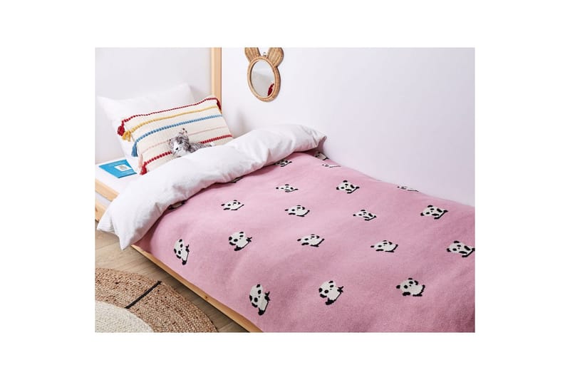 Pledd Talokan Rosa/svart/hvit - Rosa/svart/hvit - Tekstiler - Pute & pledd - Tepper & pledd
