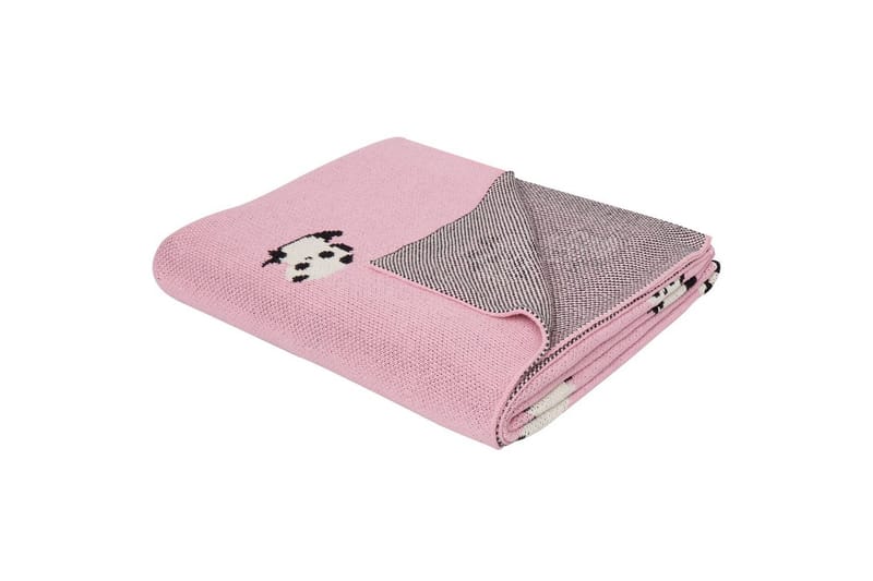 Pledd Talokan Rosa/svart/hvit - Rosa/svart/hvit - Tekstiler - Pute & pledd - Tepper & pledd