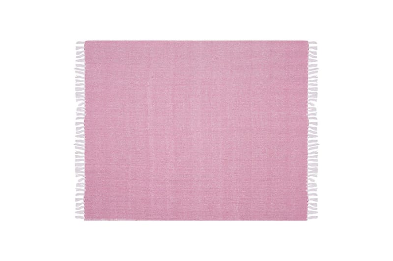 Pledd Tangier Rosa/Hvit - Rosa/Hvit - Tekstiler - Pute & pledd - Tepper & pledd