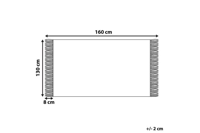 Pledd Tangier Rosa/Hvit - Rosa/Hvit - Tekstiler - Pute & pledd - Tepper & pledd