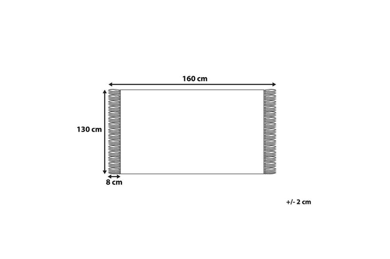 Pledd Tilmi Beige/hvit - Beige/hvit - Tekstiler - Pute & pledd - Tepper & pledd