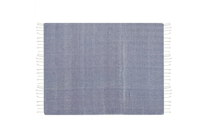 Pledd Tilmi Blå/Hvit - Blå/Hvit - Tekstiler - Pute & pledd - Tepper & pledd