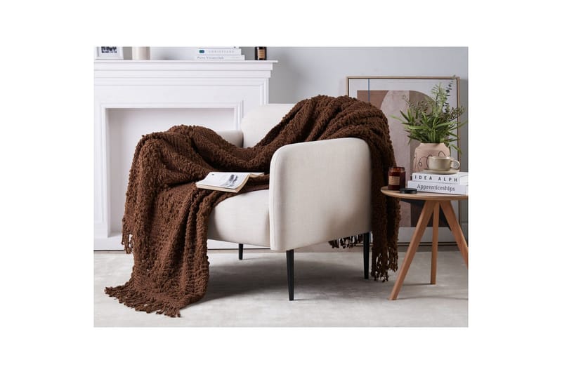 Pledd Vella Brun, 150x200 cm - Brun, 150x200 cm - Tekstiler - Pute & pledd - Tepper & pledd
