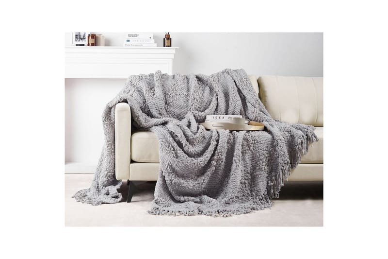 Pledd Vella Grå, 220x240 cm - Grå, 220x240 cm - Tekstiler - Pute & pledd - Tepper & pledd