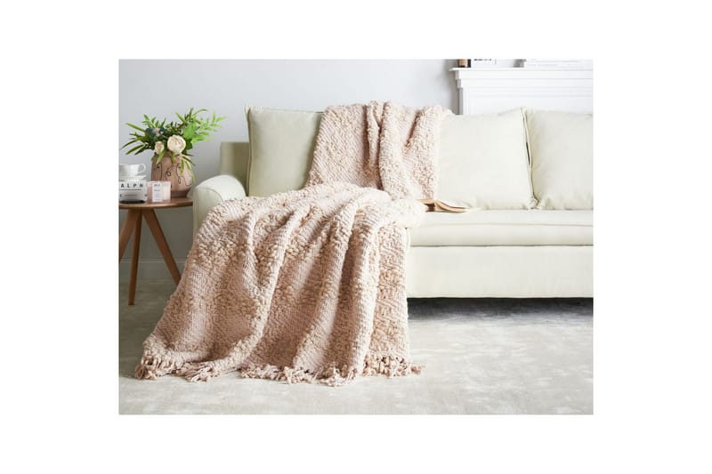 Pledd Vella Rosa, 200x220 cm - Rosa, 200x220 cm - Tekstiler - Pute & pledd - Tepper & pledd