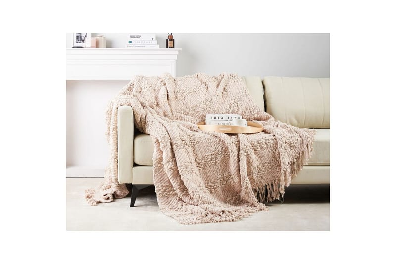 Pledd Vella Rosa, 220x240 cm - Rosa, 220x240 cm - Tekstiler - Pute & pledd - Tepper & pledd