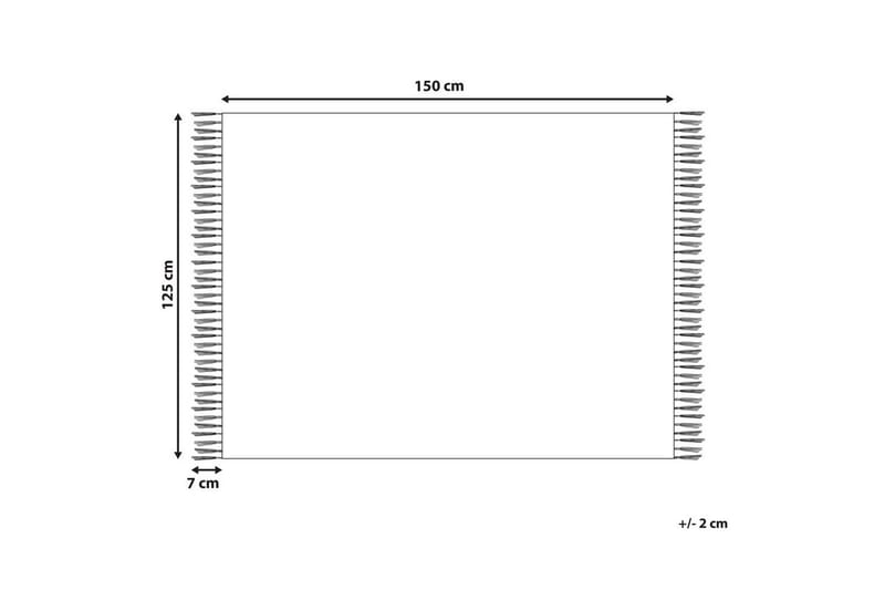 Pledd Yarsa Beige - Beige - Tekstiler - Pute & pledd - Tepper & pledd