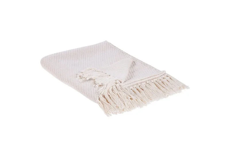 Pledd Yarsa Beige - Beige - Tekstiler - Pute & pledd - Tepper & pledd