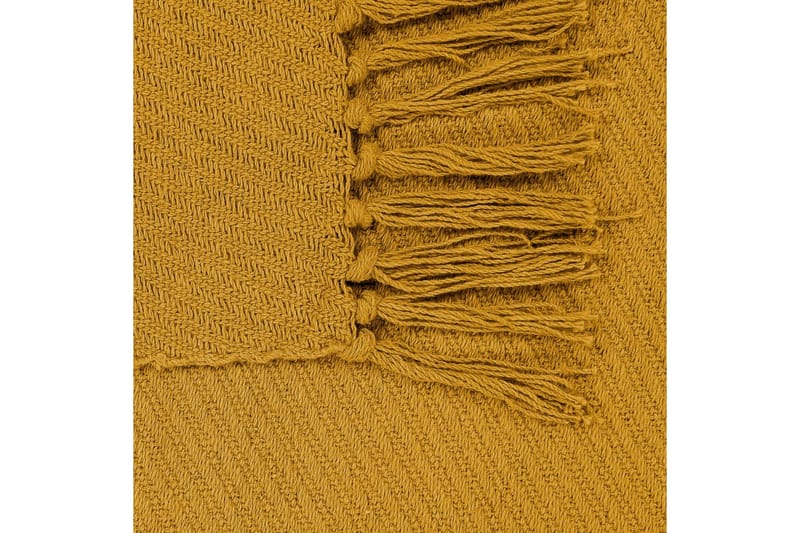 Pledd Yarsa Gul - Gul - Tekstiler - Pute & pledd - Tepper & pledd