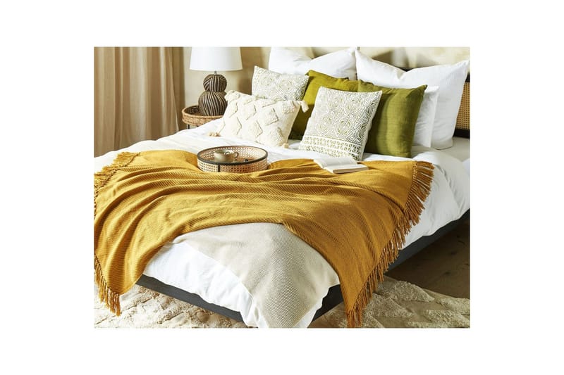 Pledd Yarsa Gul - Gul - Tekstiler - Pute & pledd - Tepper & pledd