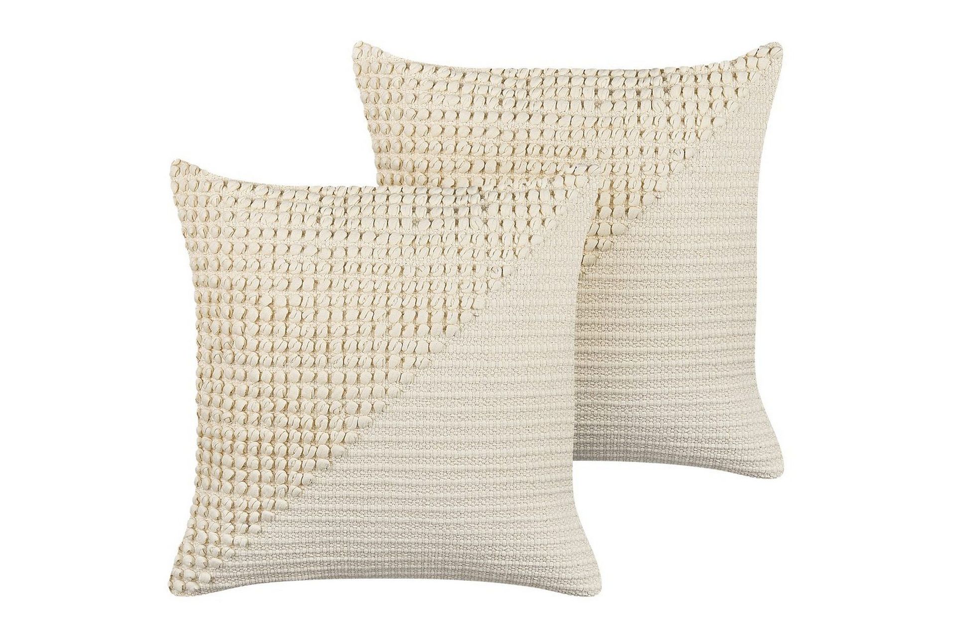 Prydnadskuddar Beige, Vit -
