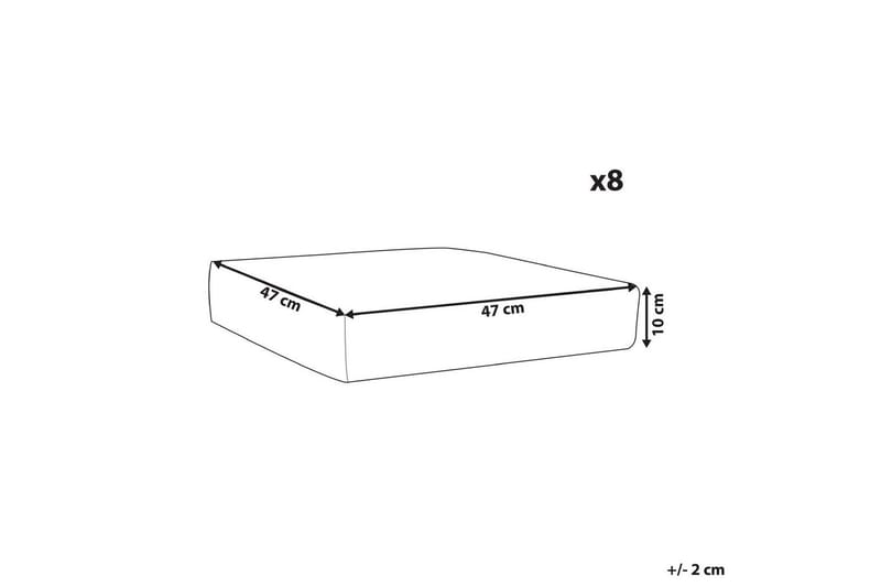 Putevar Italy Grå - Grå - Hagemøbler - Puter - Utendørstrekk