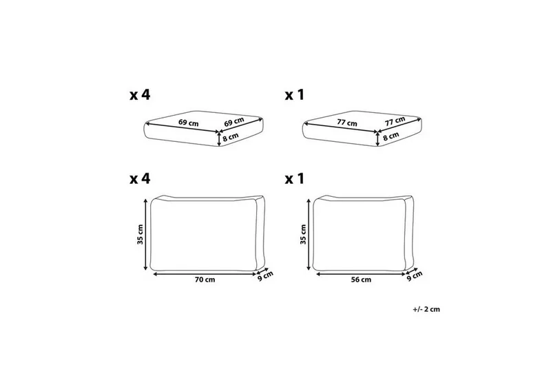 Putevar Messina Grønn - Grønn - Hagemøbler - Puter - Utendørstrekk