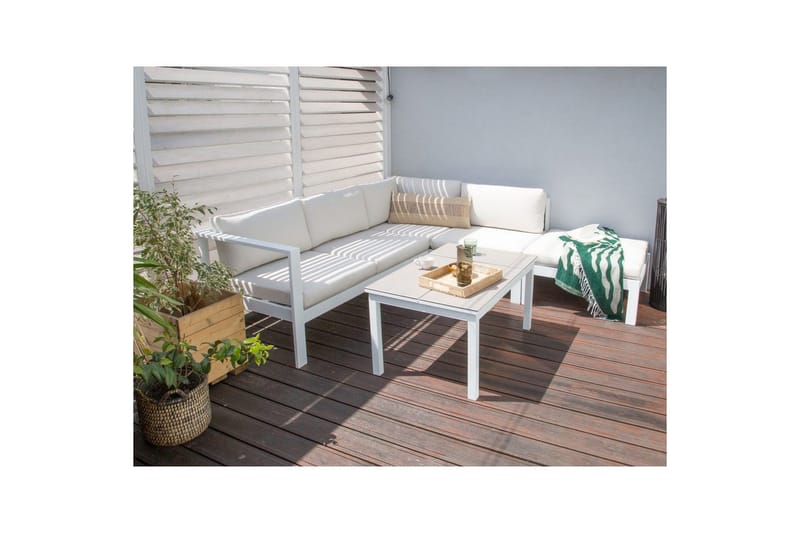 Putevar Messina Hvit - Hvit - Hagemøbler - Puter - Utendørstrekk