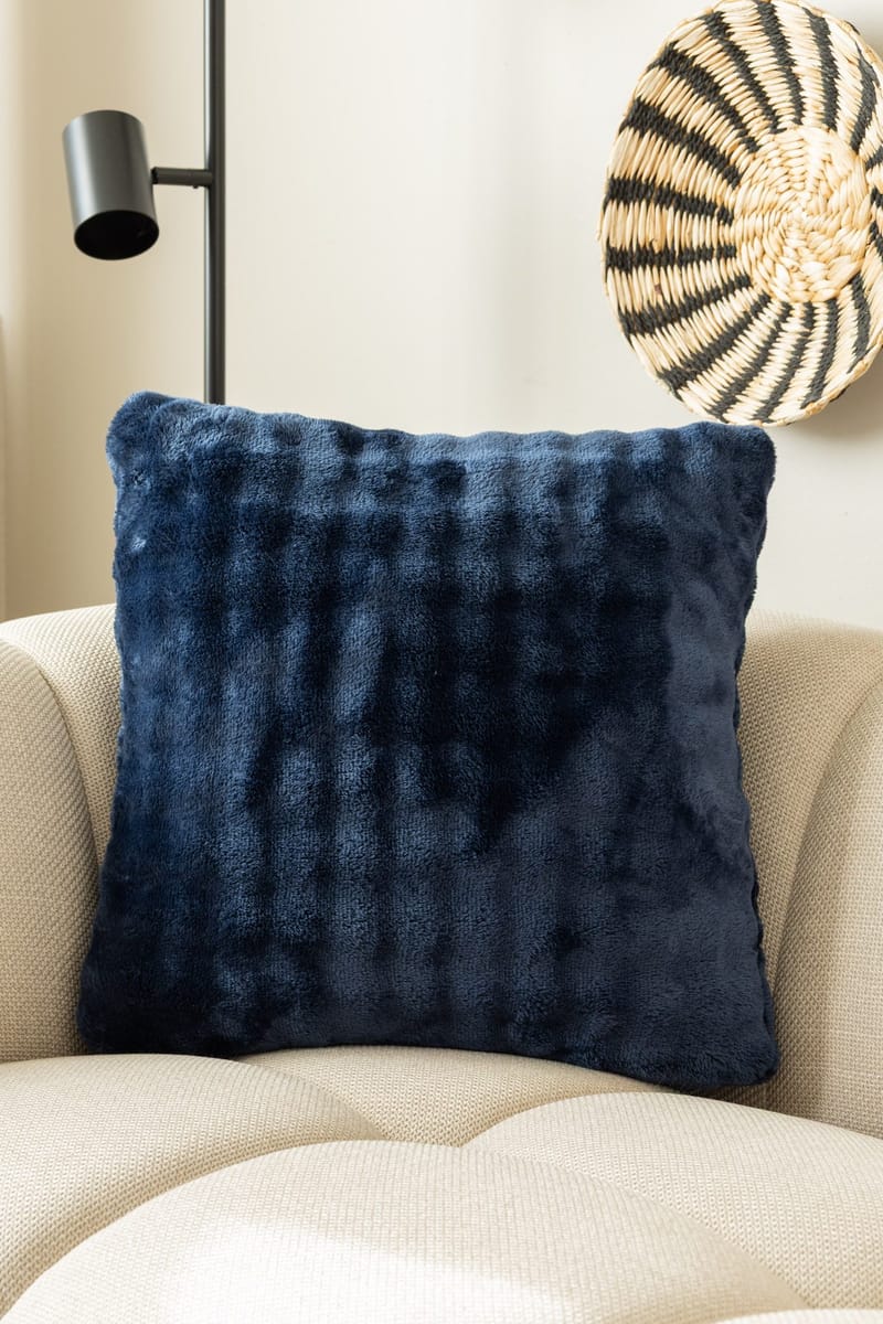 Pyntepute Pom Pom 50x50 cm, Marineblå