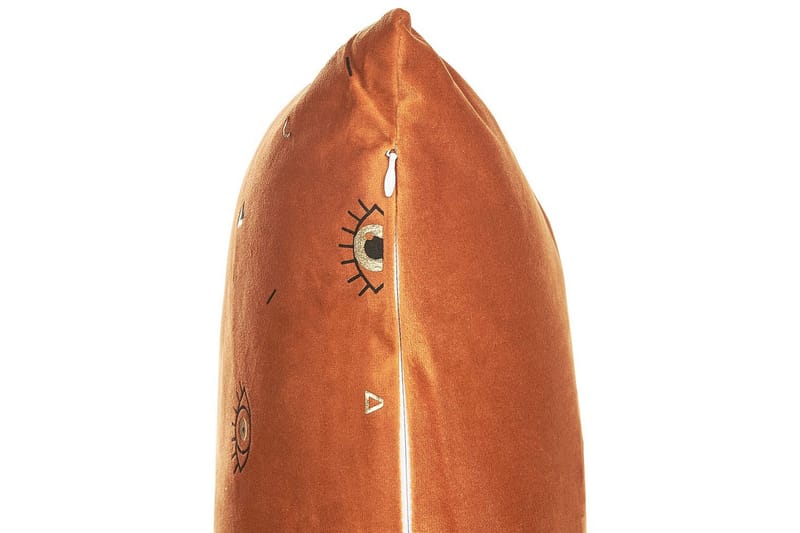 Pynteputer Aeonium sett av 2 Oransje/svart - Oransje/svart - Tekstiler - Pute & pledd - Pynteputer