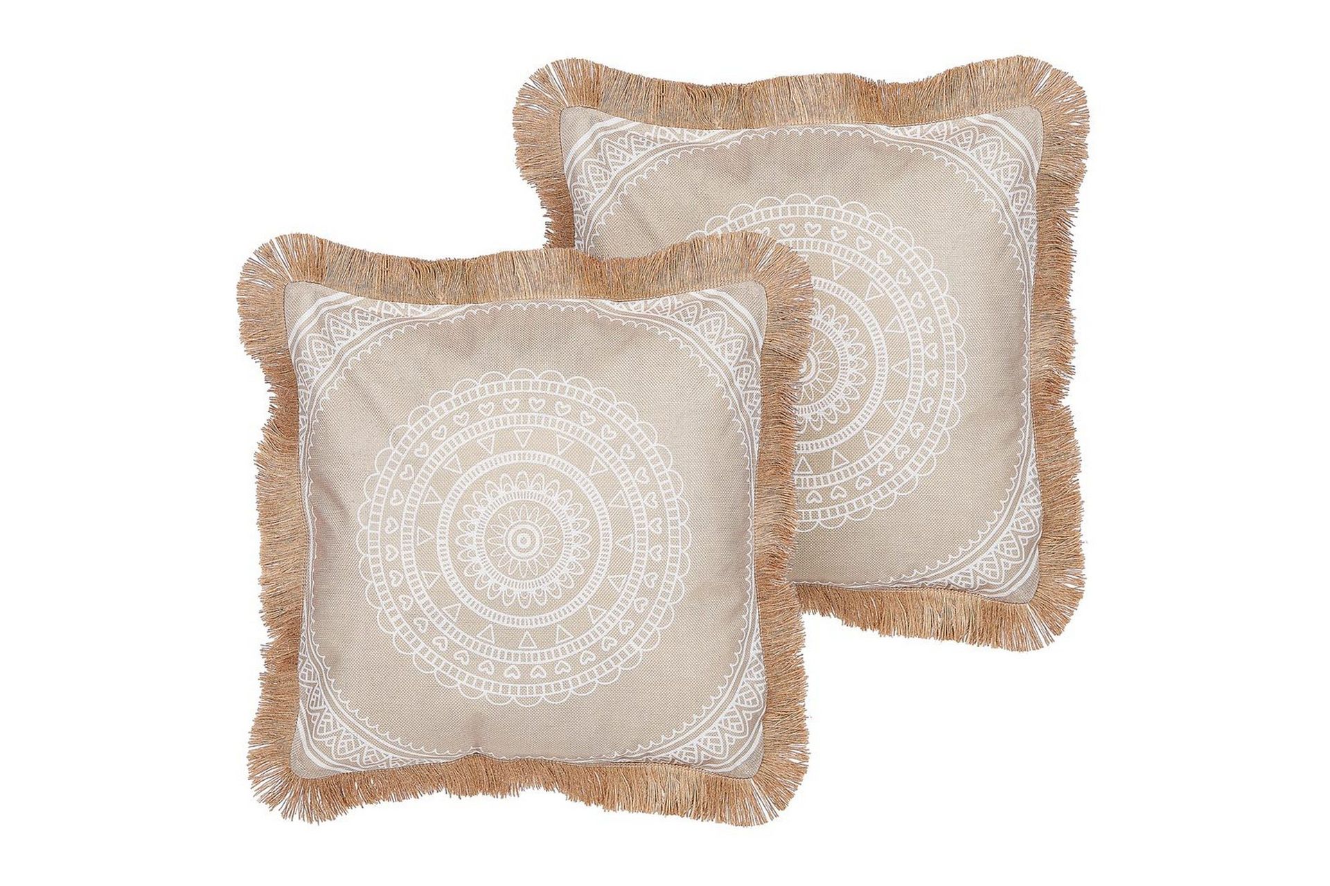 Pynteputer Agrimony sett av 2 Beige/hvit - Beige/hvit
